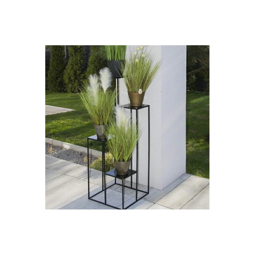 Blomsterstativ 110x40 cm sort