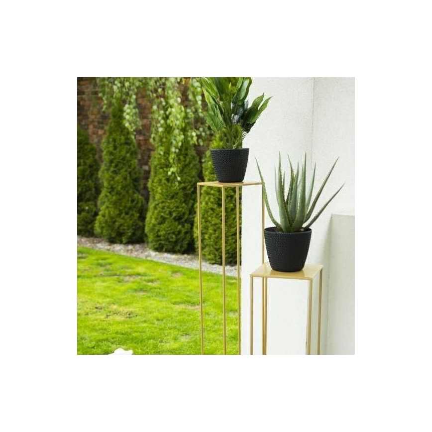 Blomsterstativ 130x24 cm guldfarvet