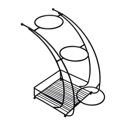 Blomsterstativ 37x19 cm sort/metal