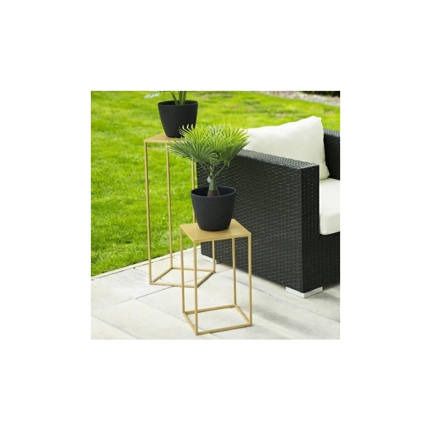Blomsterstativ 40x24 cm guldfarvet
