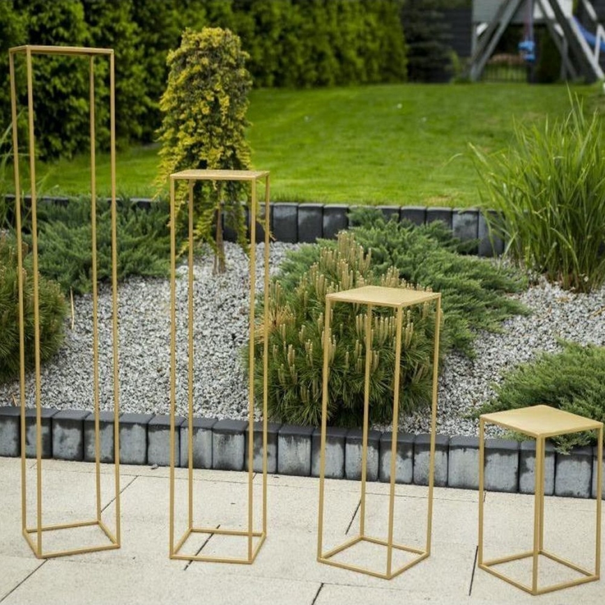 Blomsterstativ 40x24 cm guldfarvet