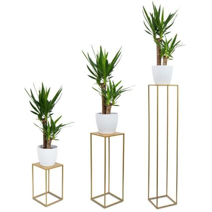 Blomsterstativ 40x24 cm guldfarvet