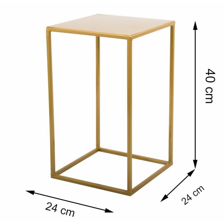 Blomsterstativ 40x24 cm guldfarvet