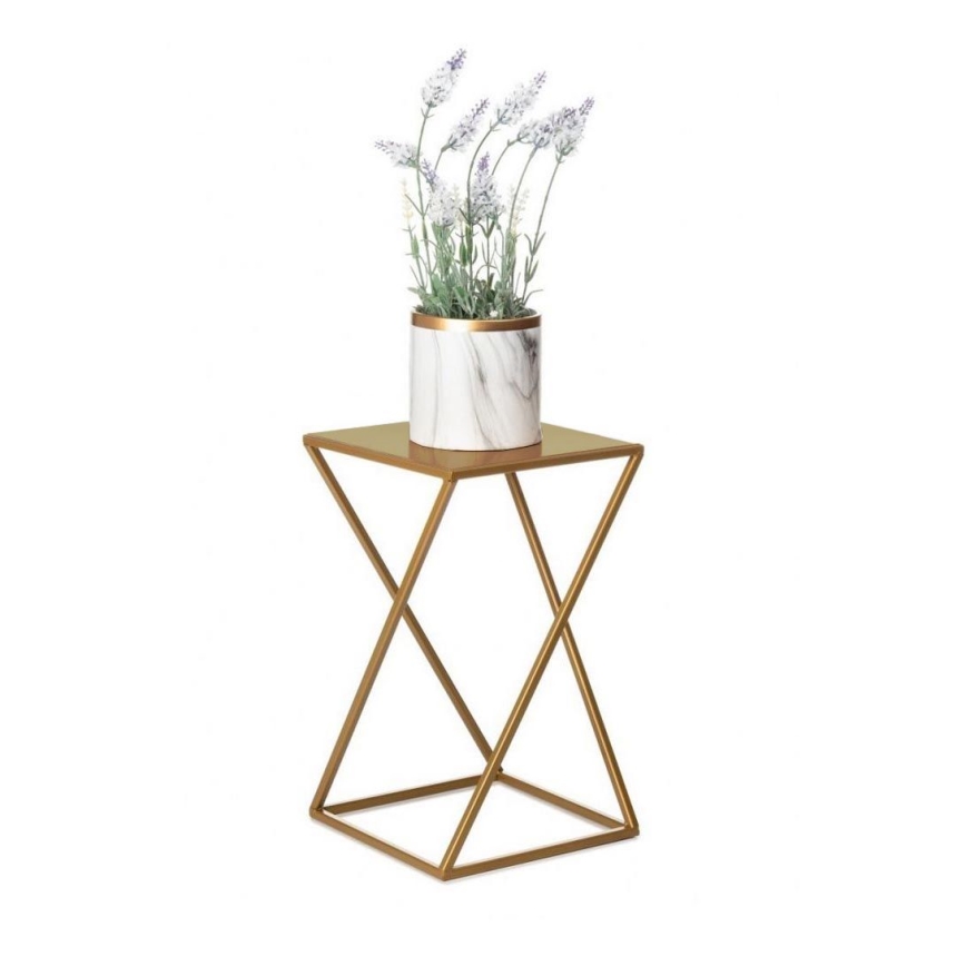 Blomsterstativ 40x24 cm guldfarvet