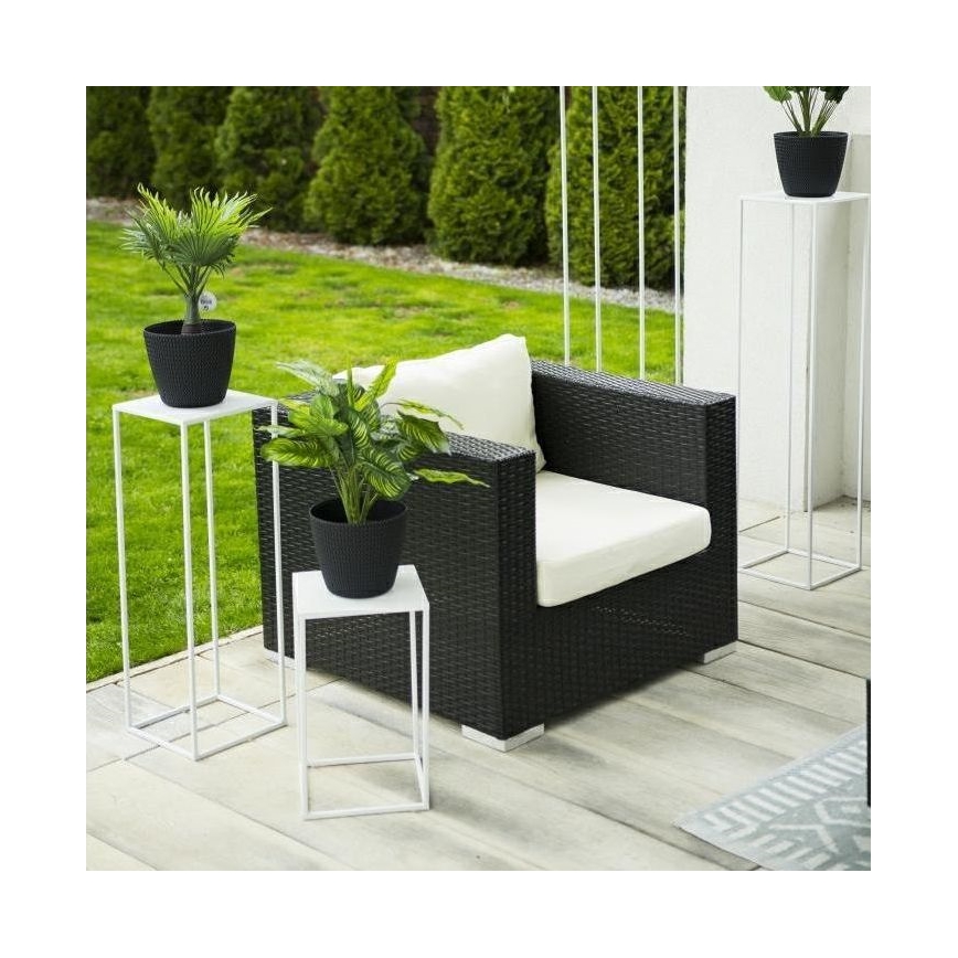 Blomsterstativ 40x24 cm hvid