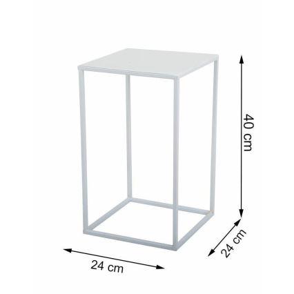 Blomsterstativ 40x24 cm hvid