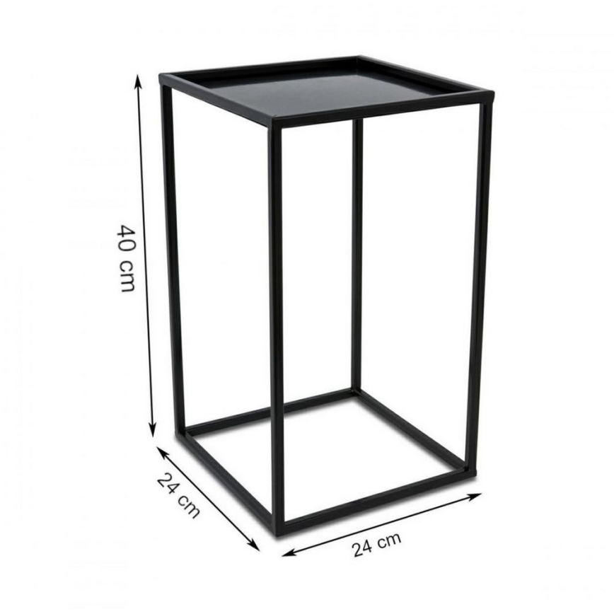 Blomsterstativ 40x24 cm sort