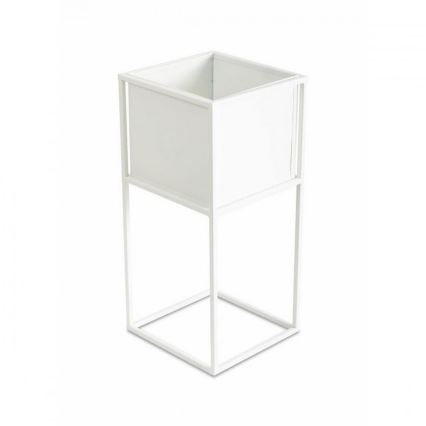 Blomsterstativ 50x24 cm hvid