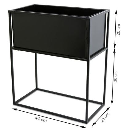 Blomsterstativ 50x44 cm sort