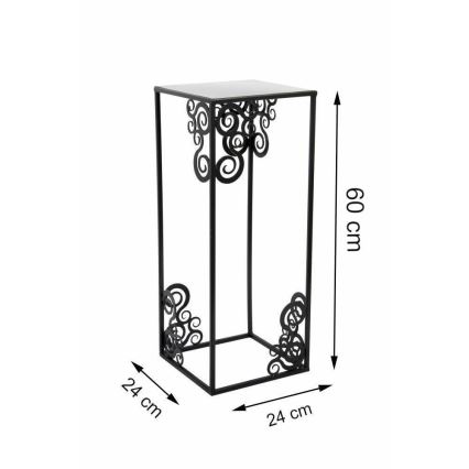 Blomsterstativ 60x24 cm sort