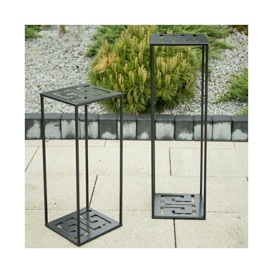 Blomsterstativ 60x24 cm sort
