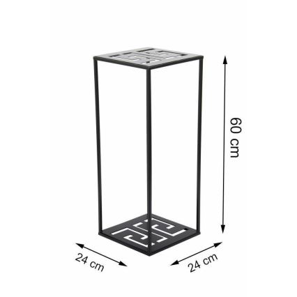 Blomsterstativ 60x24 cm sort