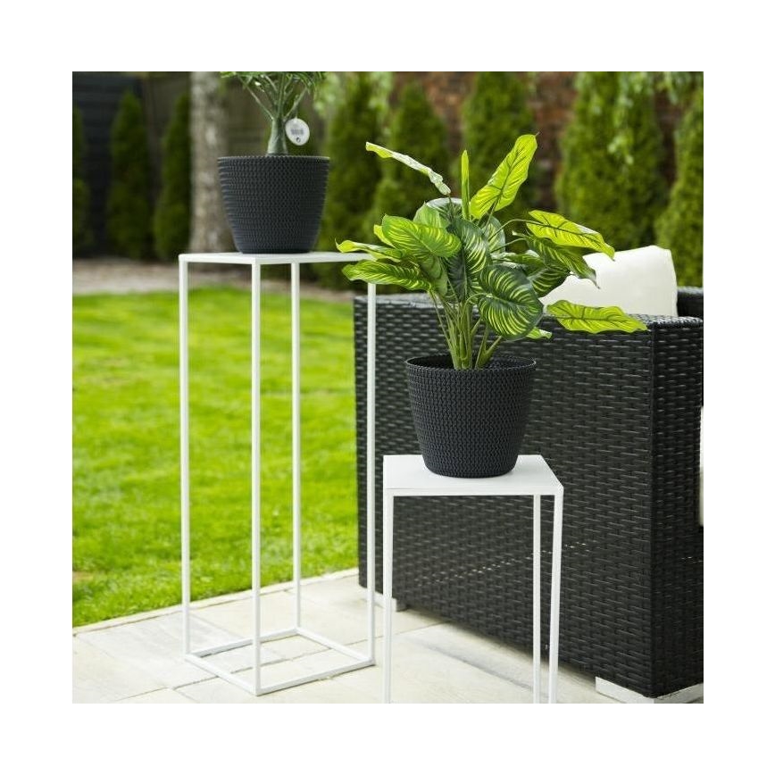 Blomsterstativ 70x24 cm hvid