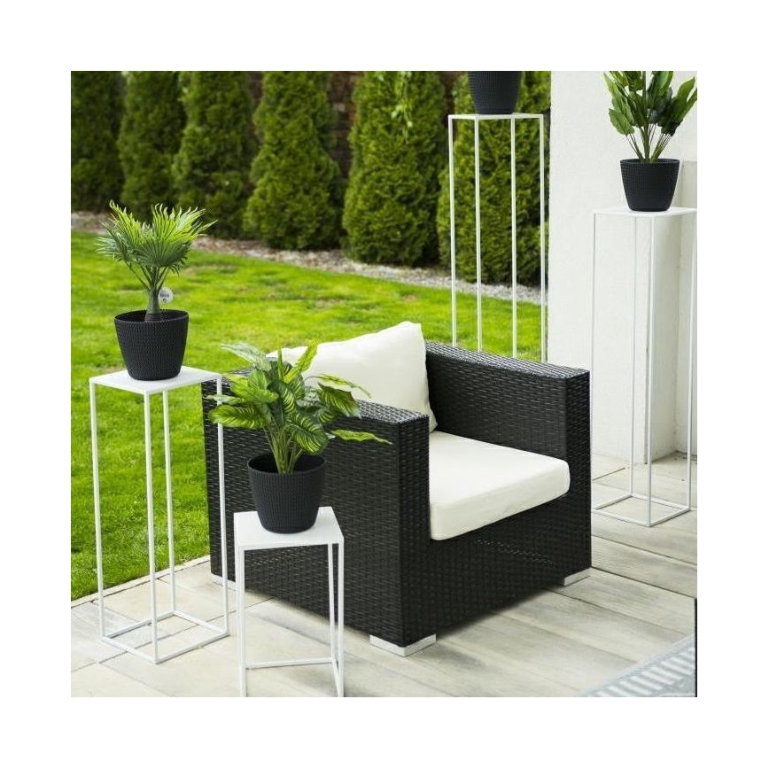 Blomsterstativ 70x24 cm hvid