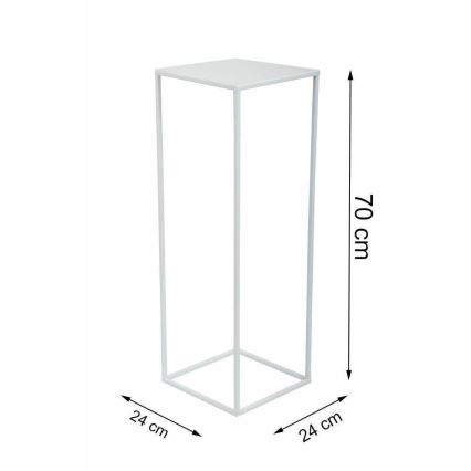 Blomsterstativ 70x24 cm hvid