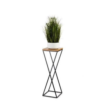 Blomsterstativ 70x24 cm sort/brun