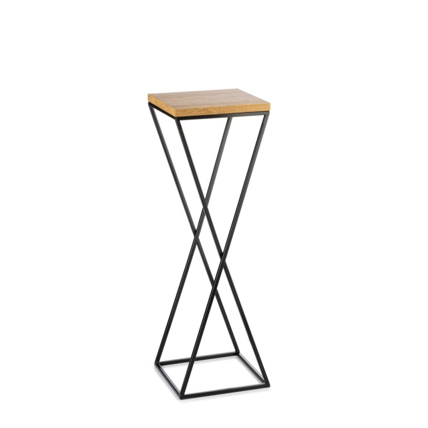 Blomsterstativ 70x24 cm sort/brun