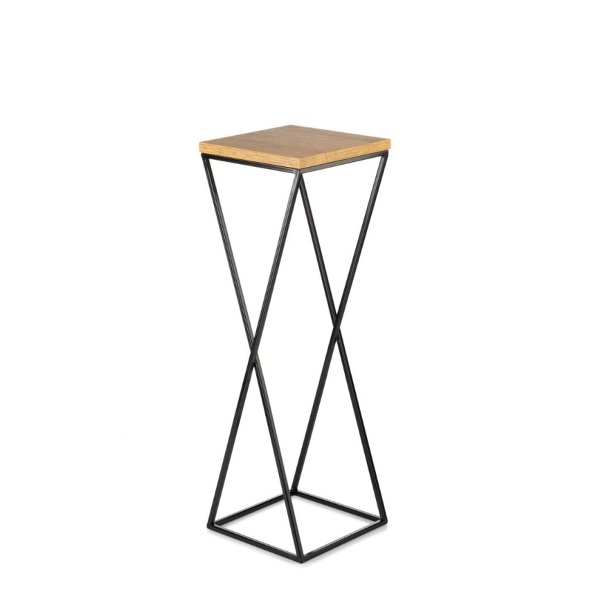 Blomsterstativ 70x24 cm sort/brun