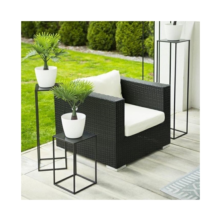 Blomsterstativ 70x24 cm sort
