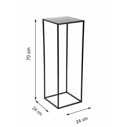 Blomsterstativ 70x24 cm sort