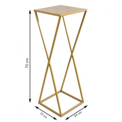 Blomsterstativ 70x24 guldfarvet