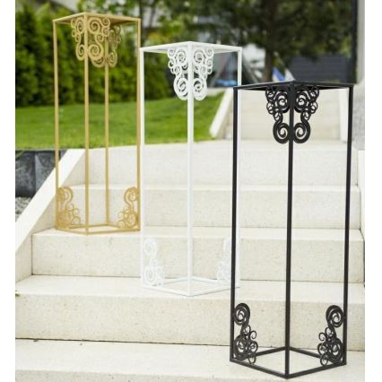 Blomsterstativ 80x24 cm hvid