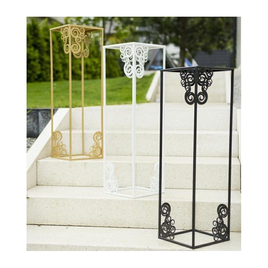 Blomsterstativ 80x24 cm hvid