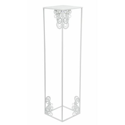 Blomsterstativ 80x24 cm hvid