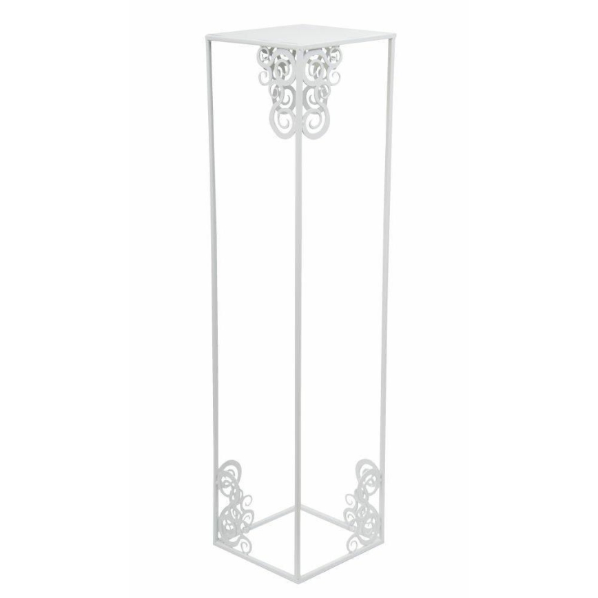 Blomsterstativ 80x24 cm hvid