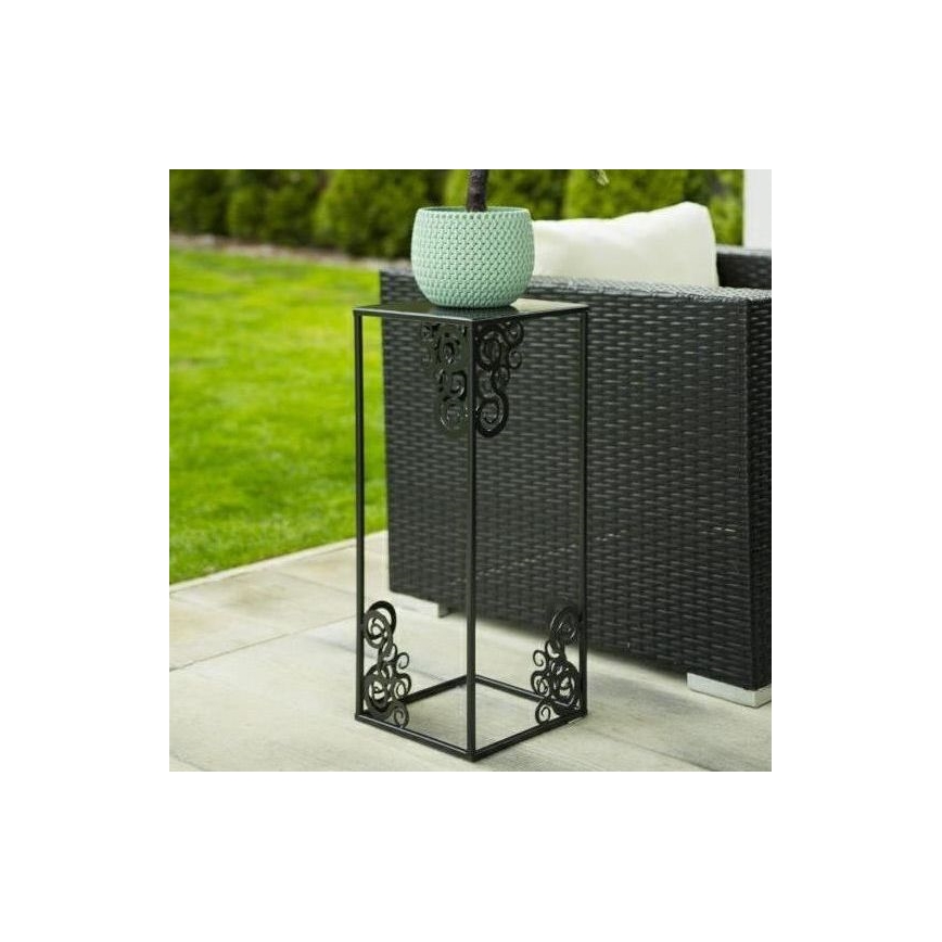 Blomsterstativ 80x24 cm sort
