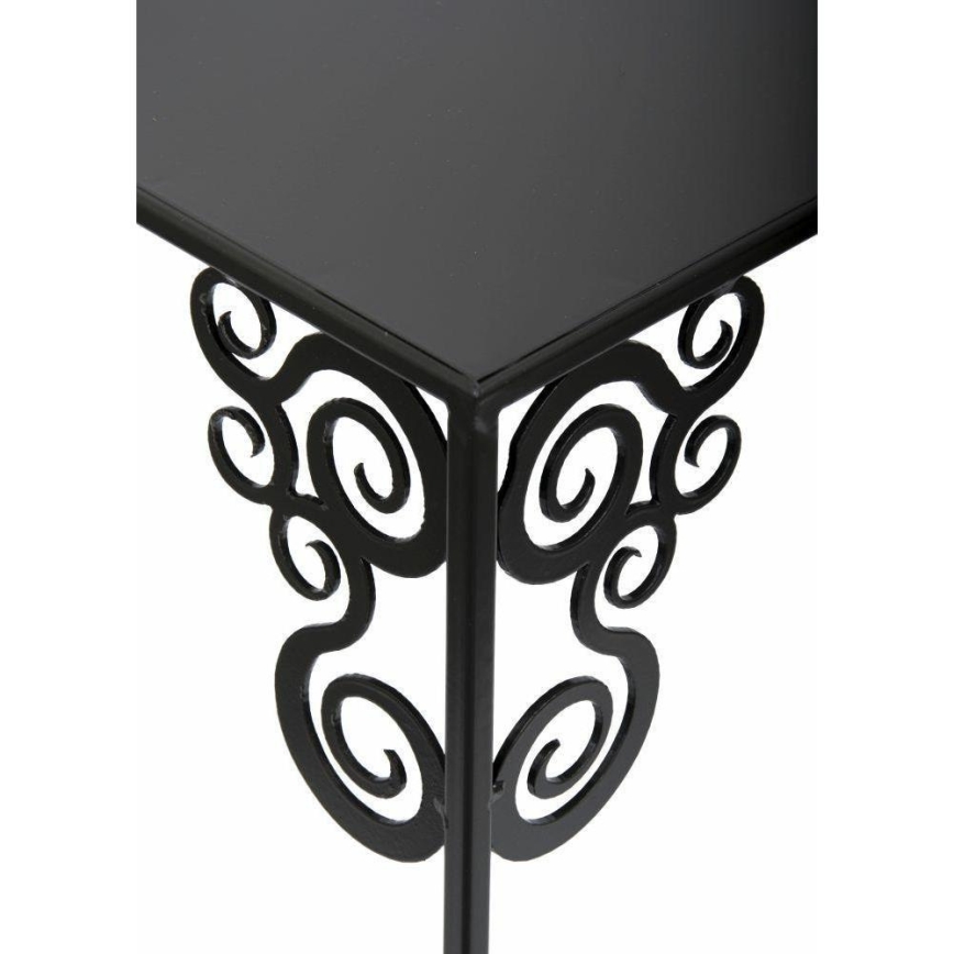Blomsterstativ 80x24 cm sort