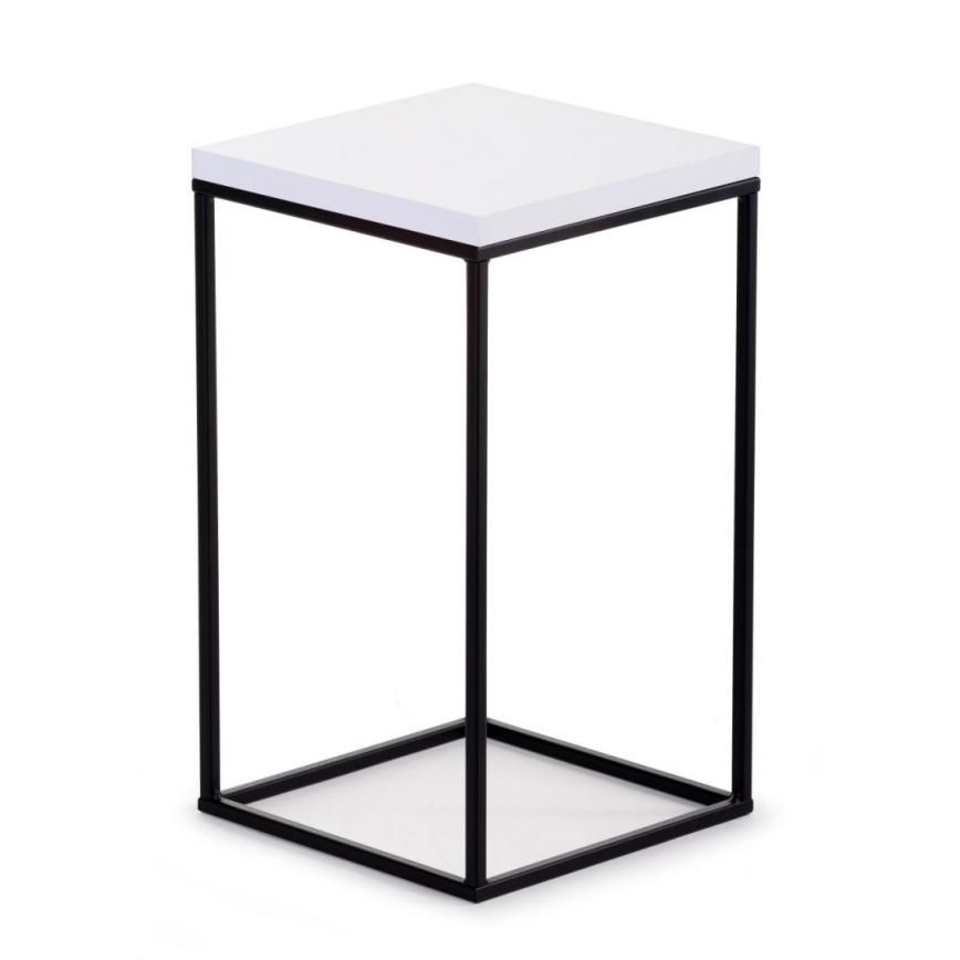 Blomsterstativ BASICLOFT 40x24 hvid/sort