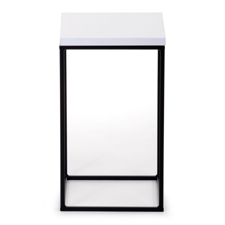 Blomsterstativ BASICLOFT 40x24 hvid/sort