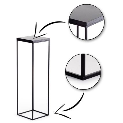 Blomsterstativ BASICLOFT 80x24 sort