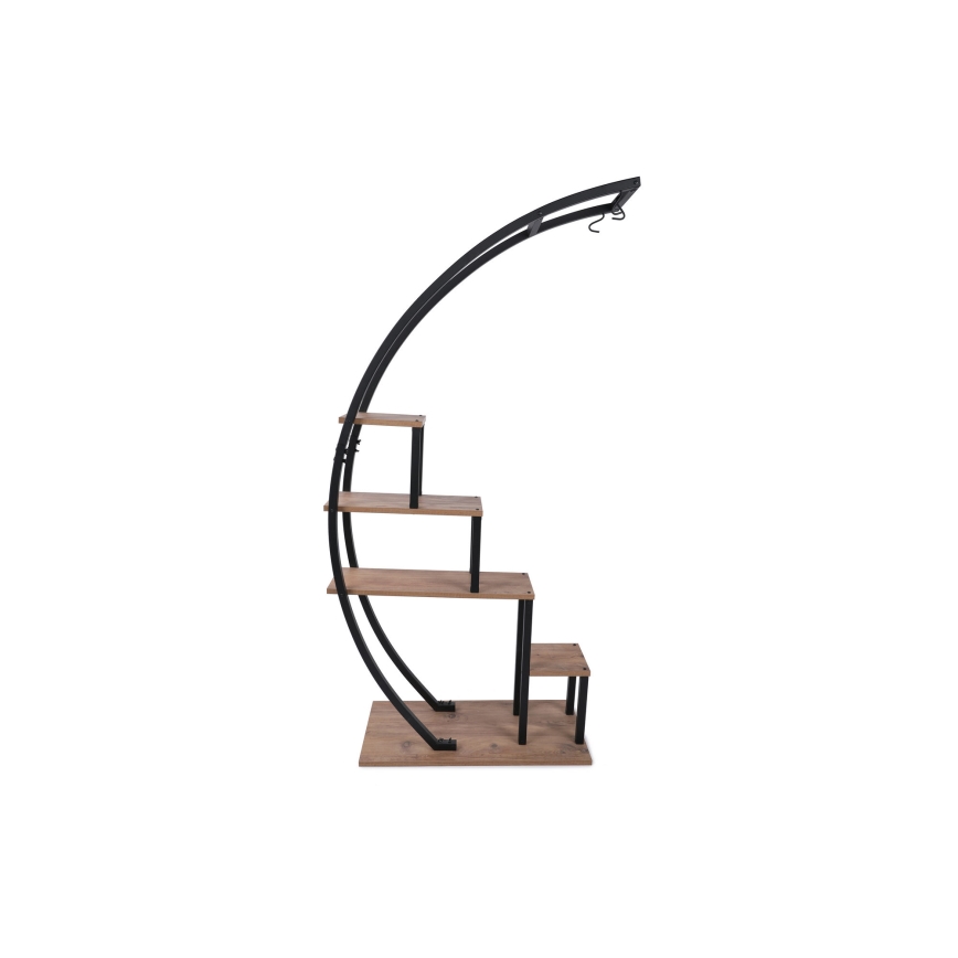 Blomsterstativ GARDEN 180x85 cm brun/sort