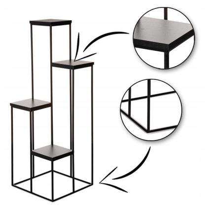 Blomsterstativ KASKADA 110x40 sort