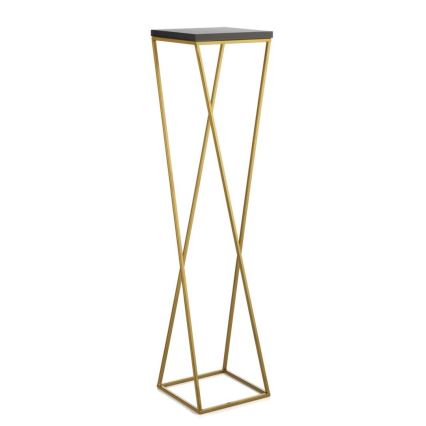 Blomsterstativ LOFT 100x24 cm guldfarvet/sort