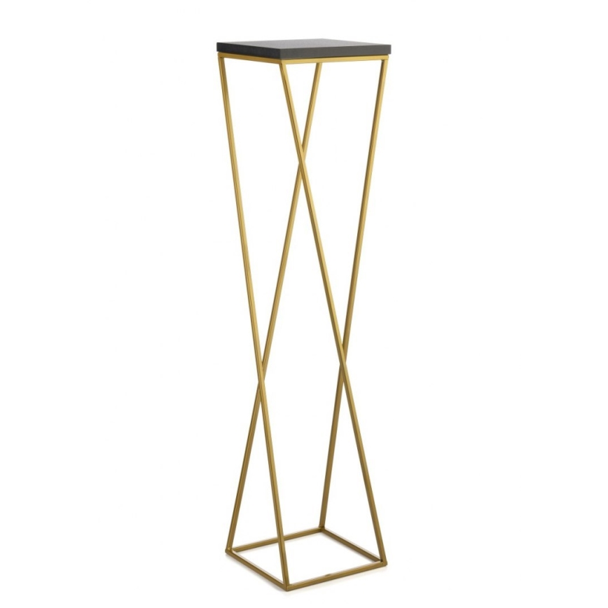 Blomsterstativ LOFT 100x24 cm guldfarvet/sort