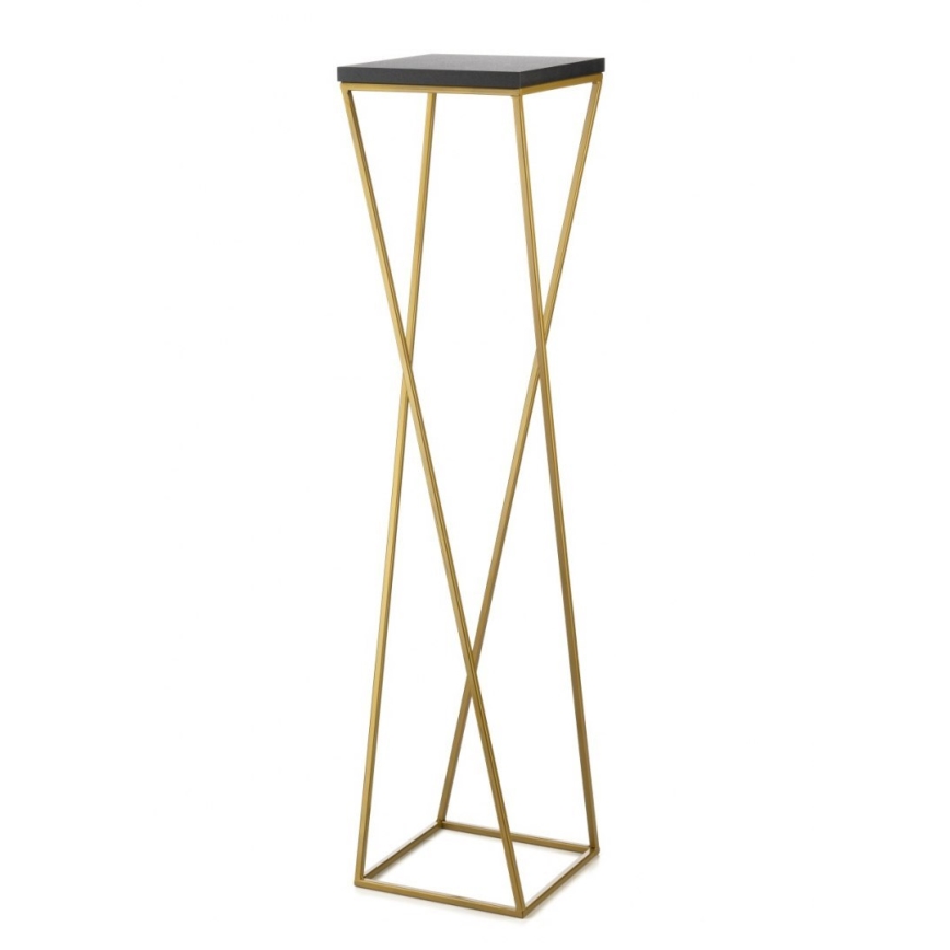 Blomsterstativ LOFT 100x24 cm guldfarvet/sort