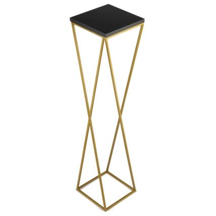 Blomsterstativ LOFT 100x24 cm guldfarvet/sort