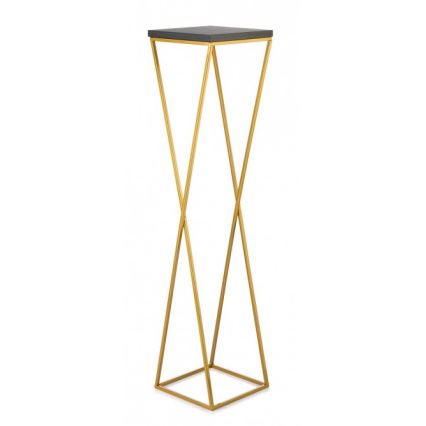 Blomsterstativ LOFT 100x24 cm guldfarvet/sort