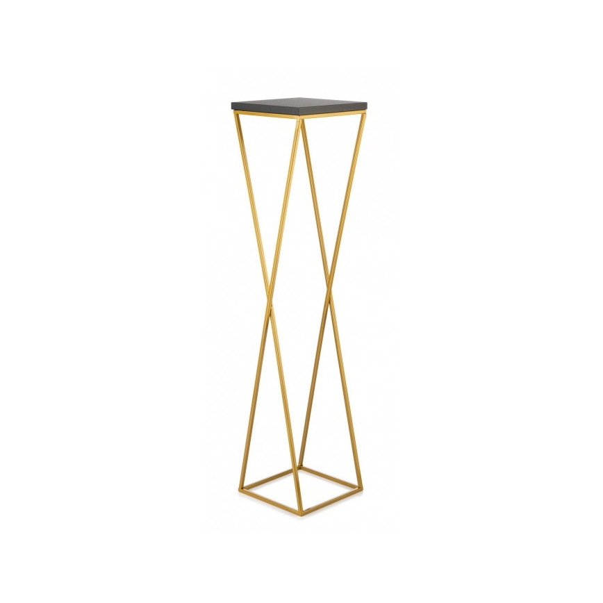 Blomsterstativ LOFT 100x24 cm guldfarvet/sort