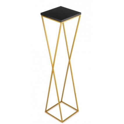 Blomsterstativ LOFT 100x24 cm guldfarvet/sort