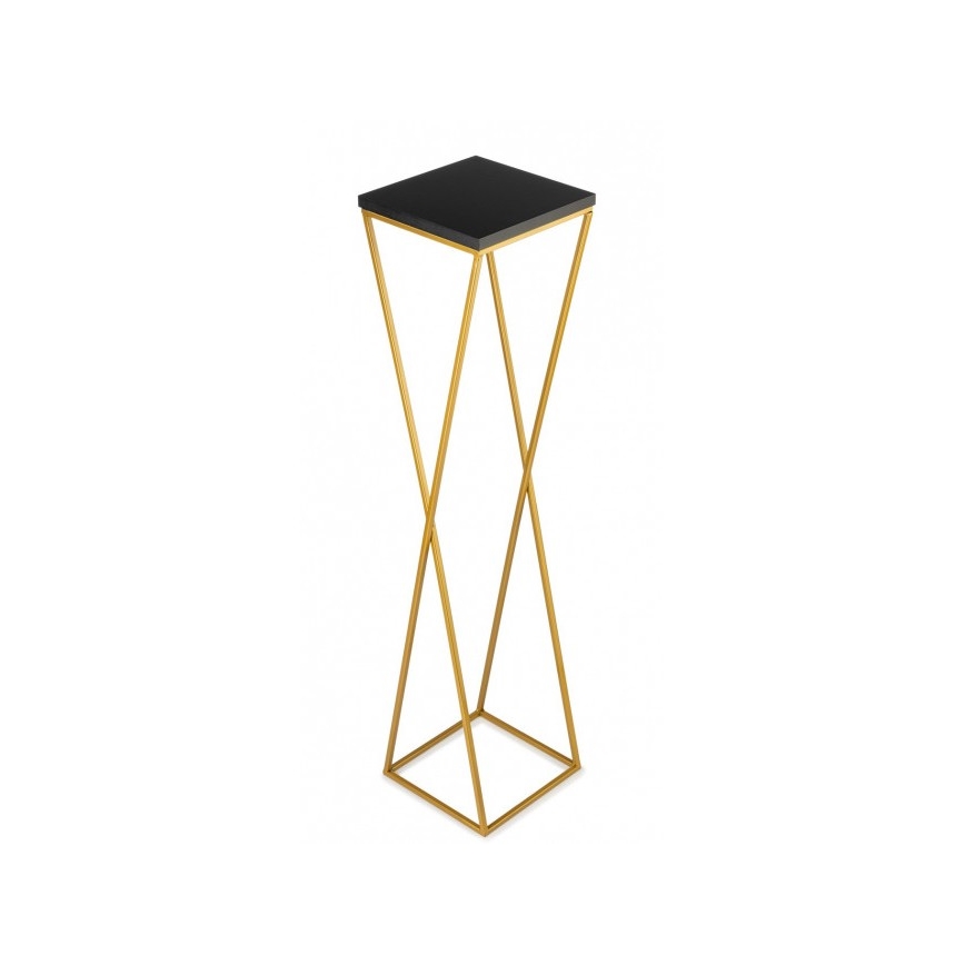 Blomsterstativ LOFT 100x24 cm guldfarvet/sort