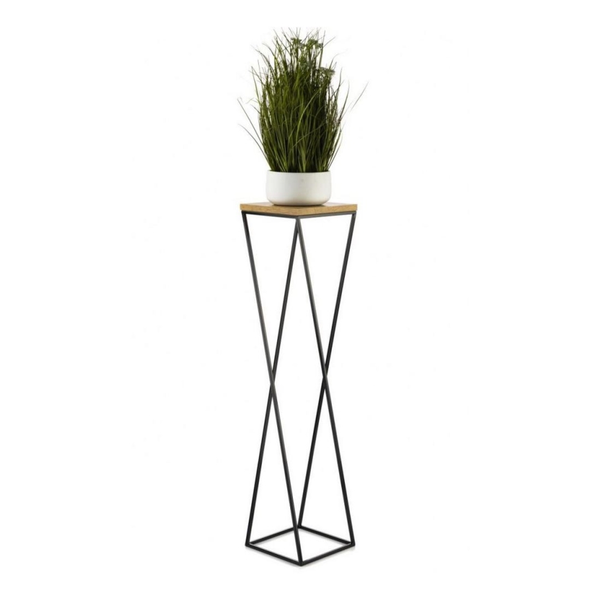 Blomsterstativ LOFT 100x24 cm sort/brun