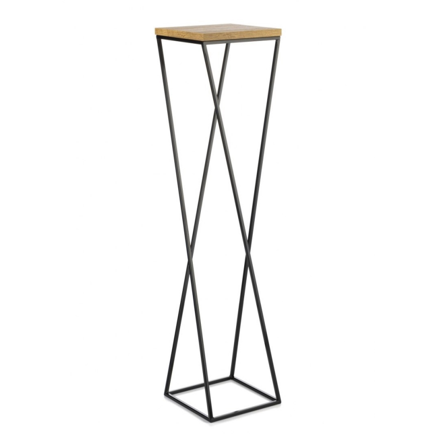 Blomsterstativ LOFT 100x24 cm sort/brun