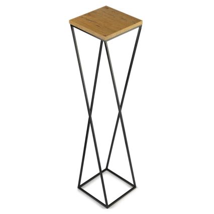 Blomsterstativ LOFT 100x24 cm sort/brun
