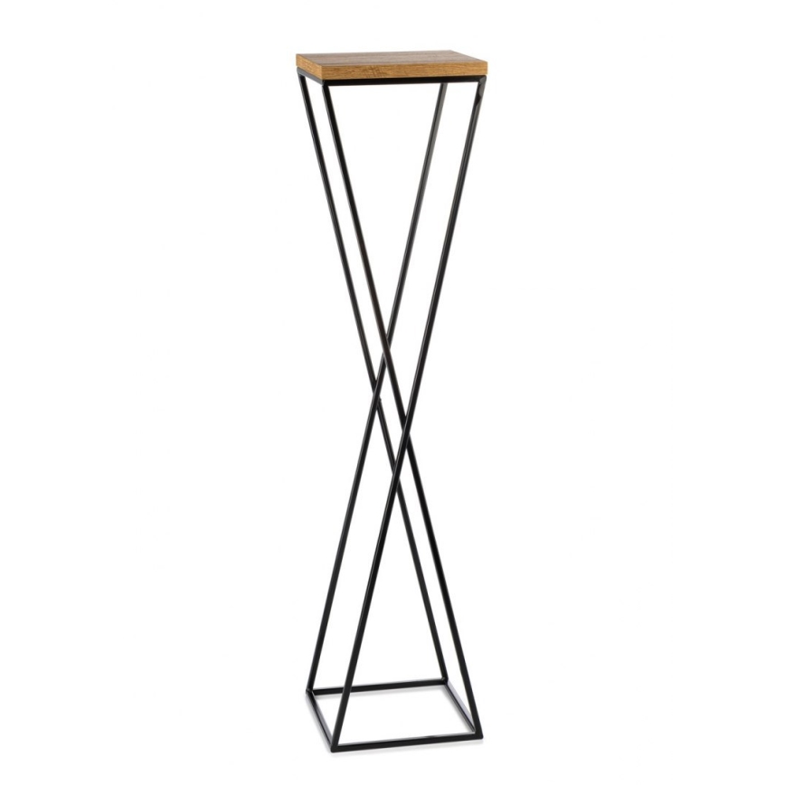 Blomsterstativ LOFT 100x24 cm sort/brun