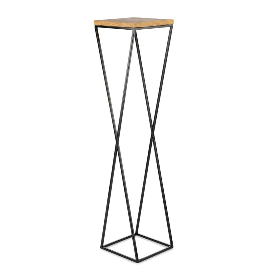 Blomsterstativ LOFT 100x24 cm sort/brun