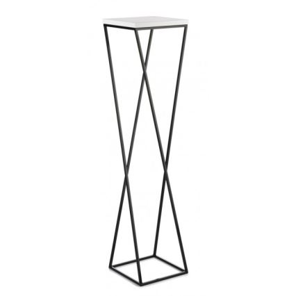 Blomsterstativ LOFT 100x24 cm sort/hvid
